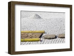 Zen Stone Path in a Japanese Garden-Torsakarin-Framed Photographic Print