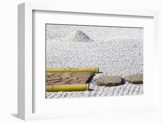 Zen Stone Path in a Japanese Garden-Torsakarin-Framed Photographic Print