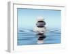 Zen Stones Balance Concept-Dmitry Rukhlenko-Framed Photographic Print