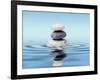 Zen Stones Balance Concept-Dmitry Rukhlenko-Framed Photographic Print