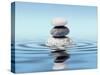 Zen Stones Balance Concept-Dmitry Rukhlenko-Stretched Canvas