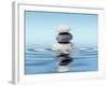 Zen Stones Balance Concept-Dmitry Rukhlenko-Framed Photographic Print