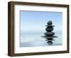 Zen Stones In Water-f9photos-Framed Photographic Print