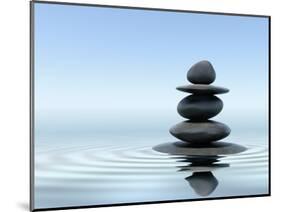 Zen Stones In Water-f9photos-Mounted Photographic Print