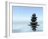 Zen Stones In Water-f9photos-Framed Photographic Print