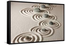 Zen Stones-og-vision-Framed Stretched Canvas