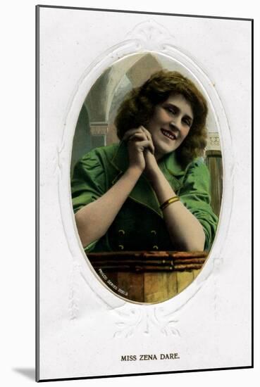 Zena Dare (1887-197), English Actress, Early 20th Century-null-Mounted Giclee Print