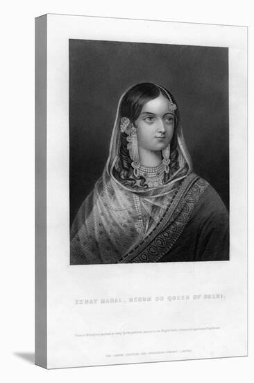 Zenat Mahal - Begum or Queen of Delhi, 19th Century-null-Stretched Canvas