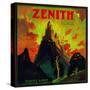 Zenith Orange Label - Whittier, CA-Lantern Press-Stretched Canvas