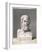 Zeno of Citium Greek Philosopher; Founder of the Stoic School-null-Framed Art Print