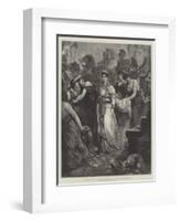 Zenobia, Queen of Palmyra, Taken Prisoner by the Roman Emperor Aurelian-Maynard Brown-Framed Giclee Print