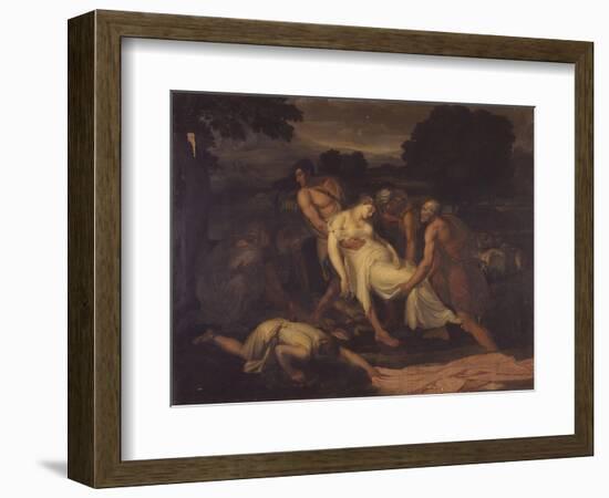 Zenobia Saved from the River Araxes by Shepherds-Francesco Nenci-Framed Art Print