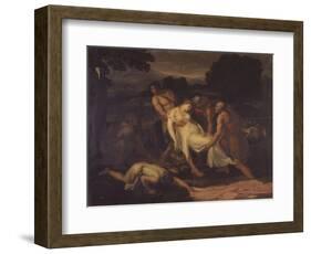 Zenobia Saved from the River Araxes by Shepherds-Francesco Nenci-Framed Art Print