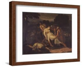 Zenobia Saved from the River Araxes by Shepherds-Francesco Nenci-Framed Art Print