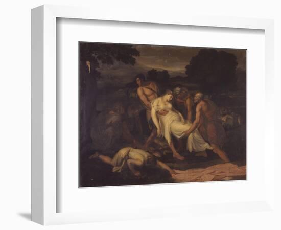 Zenobia Saved from the River Araxes by Shepherds-Francesco Nenci-Framed Art Print