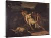 Zenobia Saved from the River Araxes by Shepherds-Francesco Nenci-Stretched Canvas