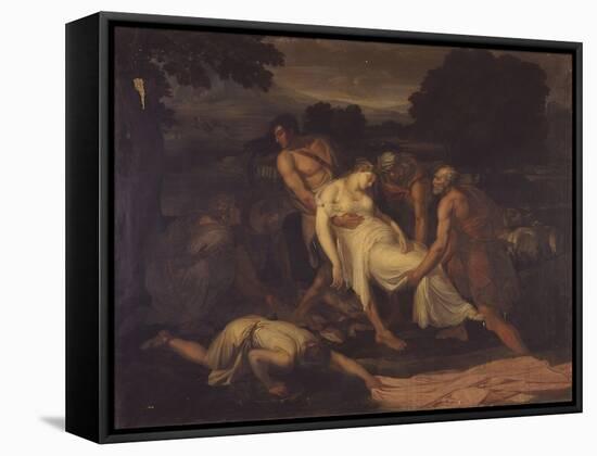 Zenobia Saved from the River Araxes by Shepherds-Francesco Nenci-Framed Stretched Canvas
