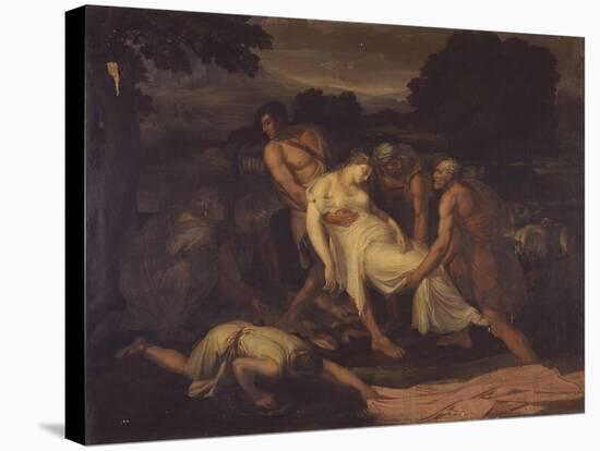 Zenobia Saved from the River Araxes by Shepherds-Francesco Nenci-Stretched Canvas