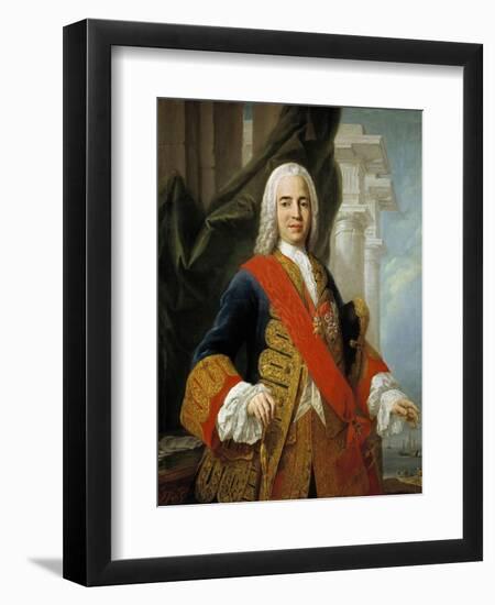 Zenón De Somodevilla, 1st Marquis of the Ensenada, Ca. 1750-Jacopo Amigoni-Framed Giclee Print