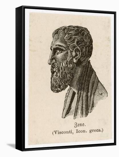 Zenon of Elea Greek Philosopher-L. Visconti-Framed Stretched Canvas