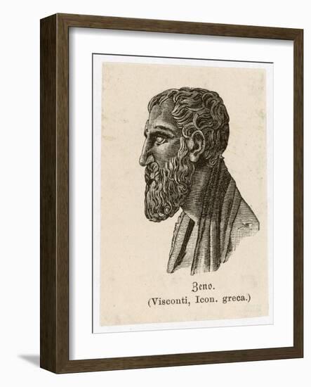 Zenon of Elea Greek Philosopher-L. Visconti-Framed Art Print