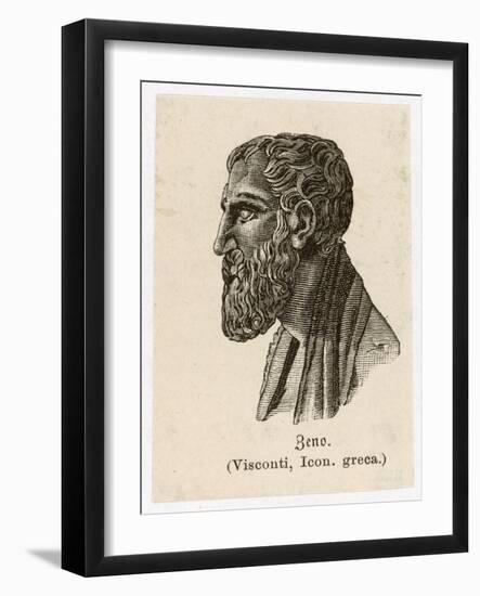 Zenon of Elea Greek Philosopher-L. Visconti-Framed Art Print