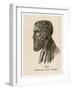 Zenon of Elea Greek Philosopher-L. Visconti-Framed Art Print