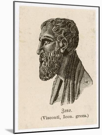 Zenon of Elea Greek Philosopher-L. Visconti-Mounted Art Print