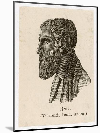 Zenon of Elea Greek Philosopher-L. Visconti-Mounted Art Print