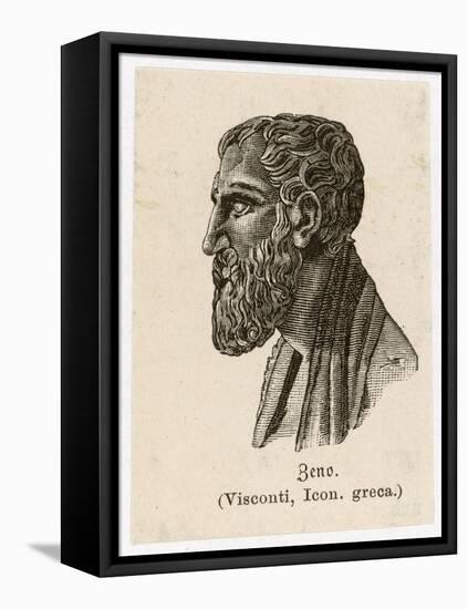 Zenon of Elea Greek Philosopher-L. Visconti-Framed Stretched Canvas