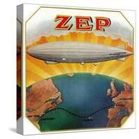 Zep Brand Cigar Box Label, Aviation-Lantern Press-Stretched Canvas
