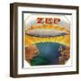 Zep Brand Cigar Box Label, Aviation-Lantern Press-Framed Art Print