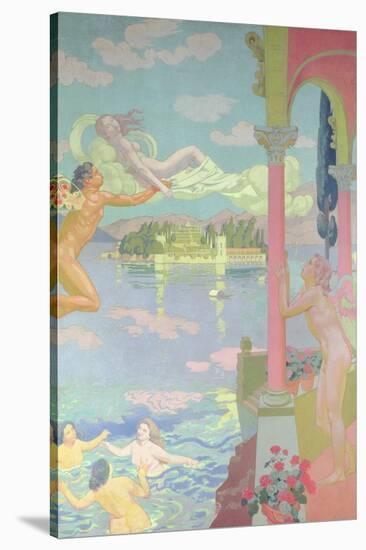 Zephyr Carries Psyche to the Island of Bliss, 1908-Maurice Denis-Stretched Canvas