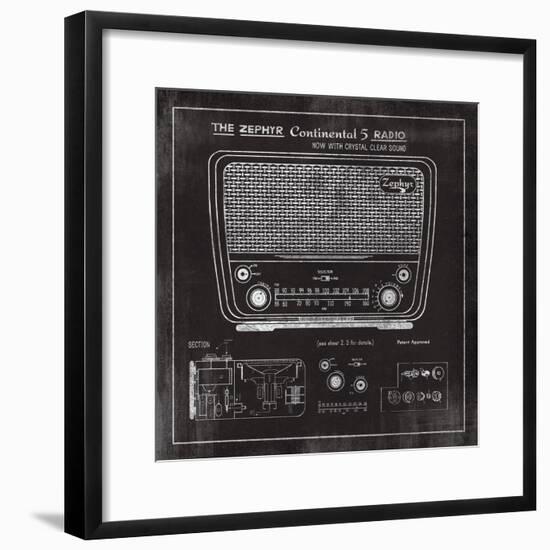 Zephyr Radio-The Vintage Collection-Framed Giclee Print
