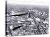 Zeppelin above Philadelphia-null-Stretched Canvas