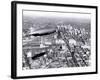 Zeppelin above Philadelphia-null-Framed Photo