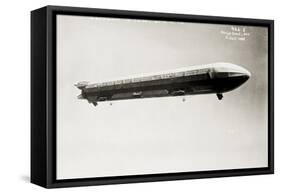 Zeppelin Airship in Flight II-null-Framed Stretched Canvas