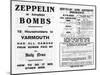 Zeppelin and Accident Insurance Advertisement, 1910-null-Mounted Giclee Print