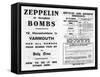 Zeppelin and Accident Insurance Advertisement, 1910-null-Framed Stretched Canvas