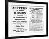 Zeppelin and Accident Insurance Advertisement, 1910-null-Framed Giclee Print