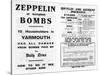 Zeppelin and Accident Insurance Advertisement, 1910-null-Stretched Canvas