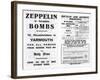 Zeppelin and Accident Insurance Advertisement, 1910-null-Framed Giclee Print