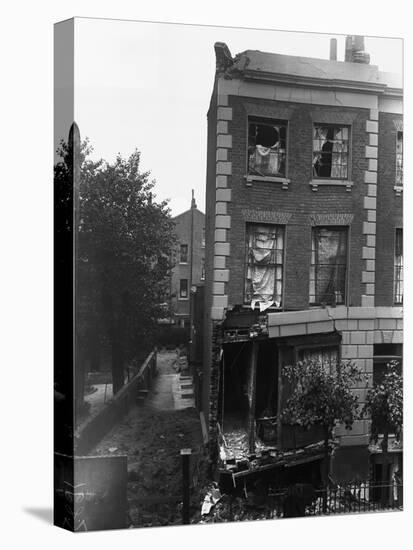 Zeppelin Damage in Shoreditch, London, UK-null-Stretched Canvas