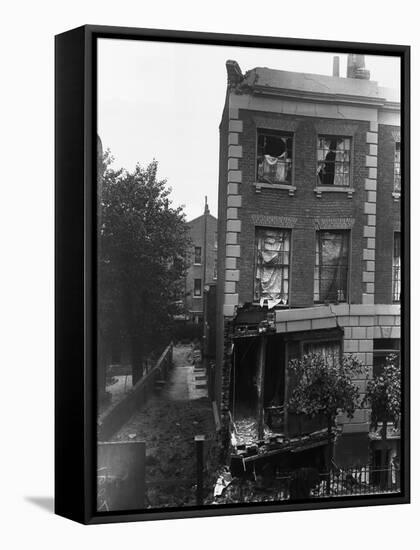 Zeppelin Damage in Shoreditch, London, UK-null-Framed Stretched Canvas