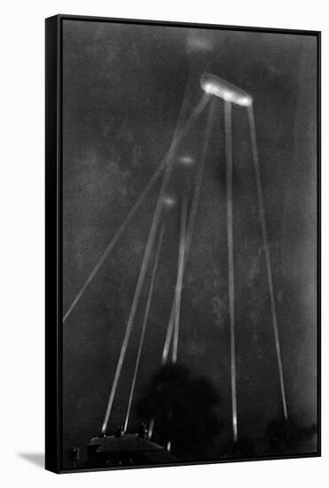 Zeppelin Downed 1916-null-Framed Stretched Canvas