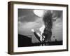 Zeppelin Hindenburg Burning in Lakehurst-null-Framed Premium Photographic Print