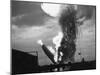 Zeppelin Hindenburg Burning in Lakehurst-null-Mounted Premium Photographic Print