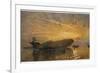 Zeppelin L15 Floats on the Thames-Donald Maxwell-Framed Photographic Print