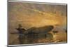 Zeppelin L15 Floats on the Thames-Donald Maxwell-Mounted Photographic Print