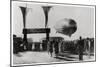 Zeppelin LZ 127 'Graf Zeppelin' Landing at Friedrichshafen, Germany, 1933-null-Mounted Giclee Print